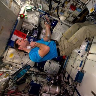 An Astronaut on the International Space Station.
